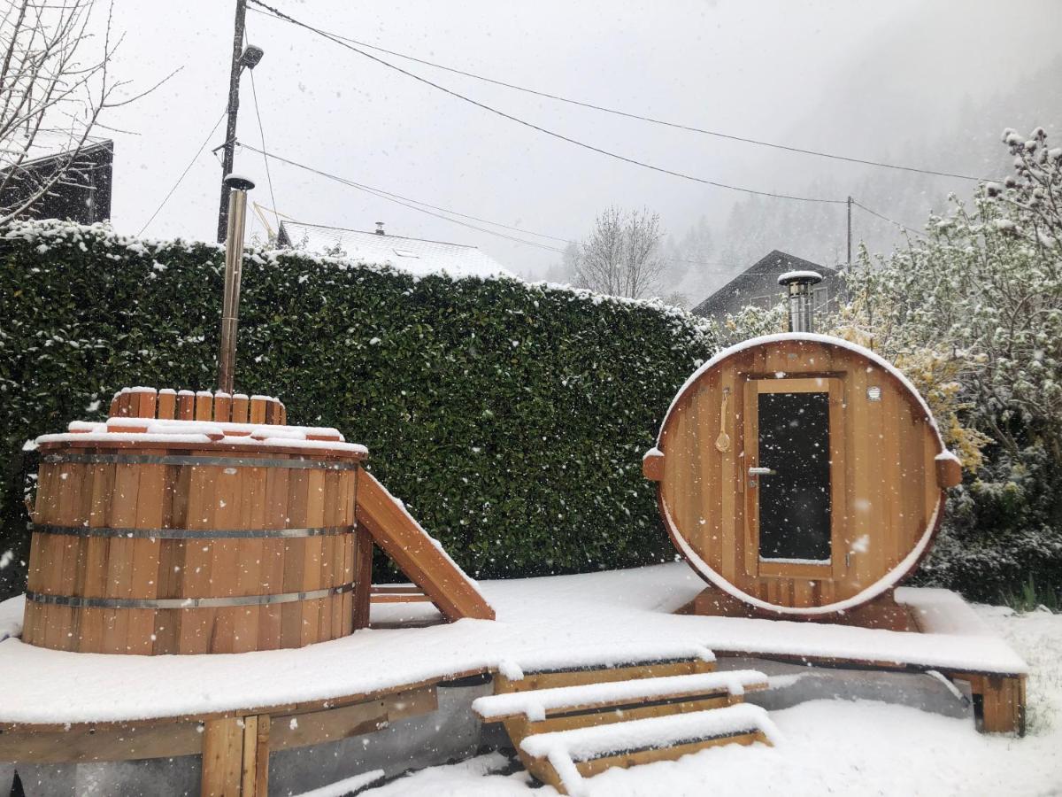 Au Coeur Des Alpes Bed & Breakfast Marignier Bagian luar foto